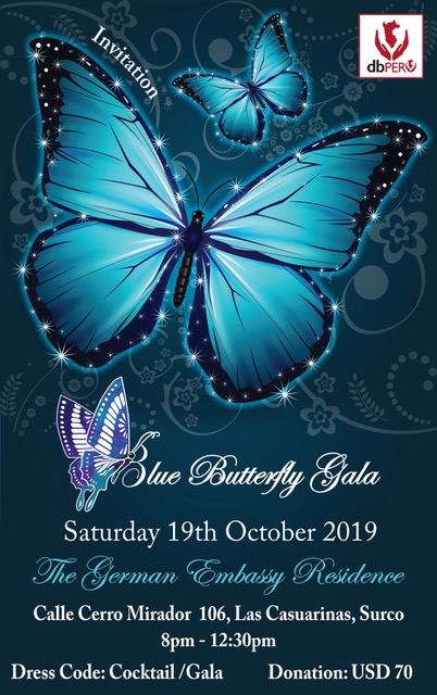 duperu blue butterfly gala